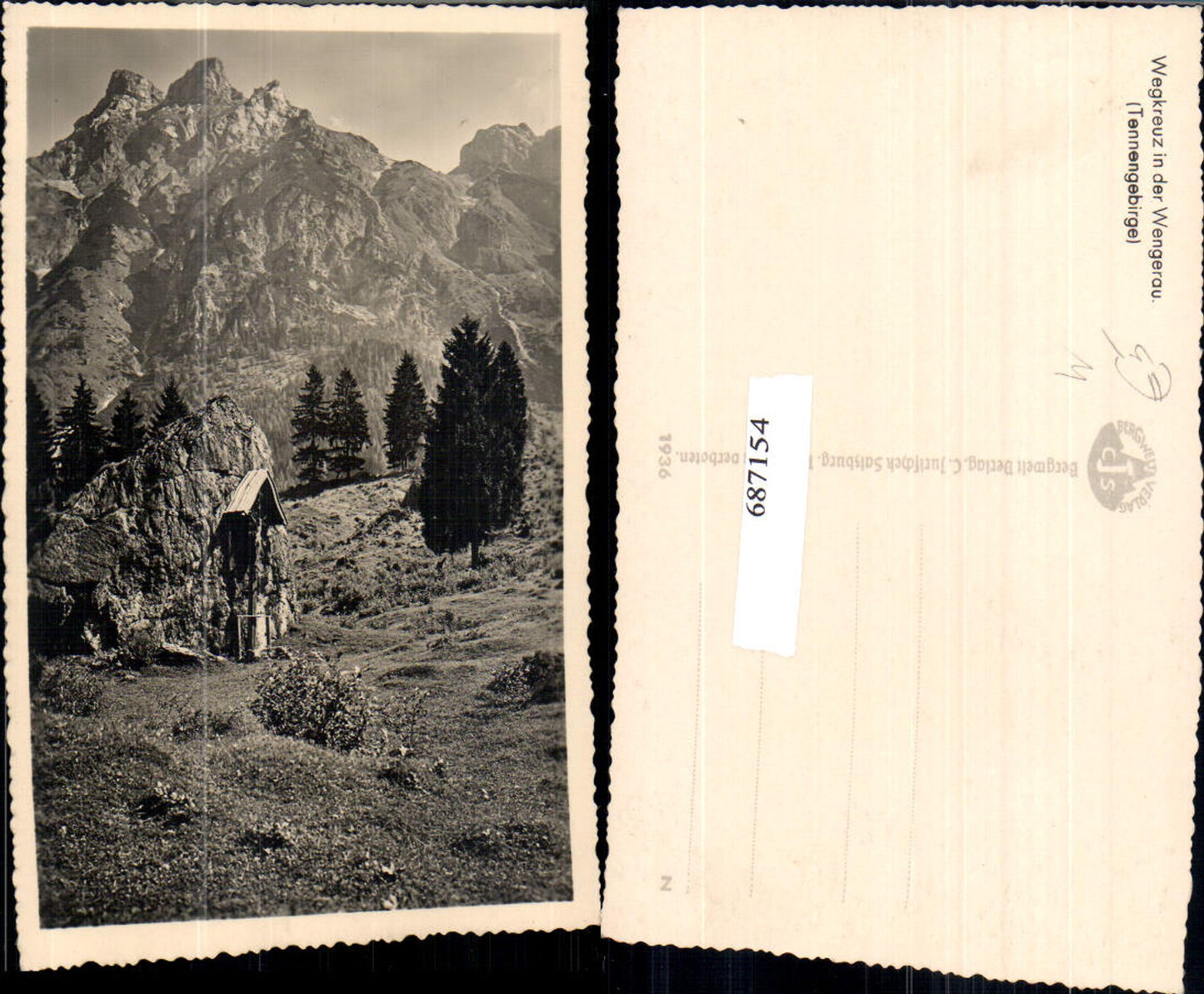 687154 Wegkreuz in der Wengerau Werfen