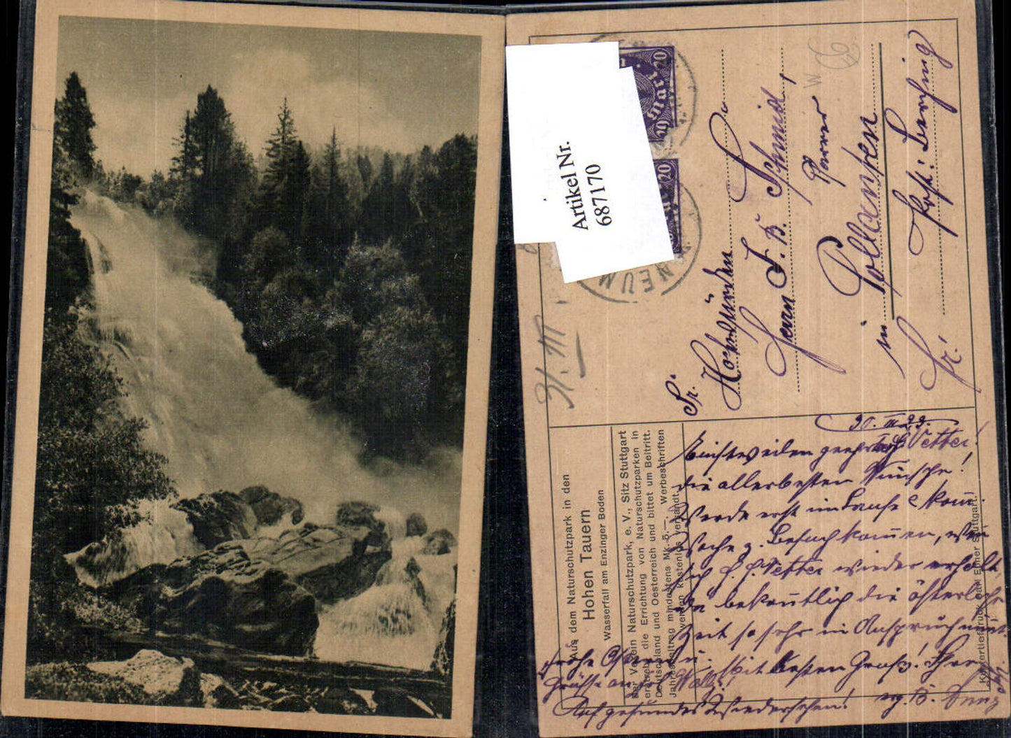 687170 Hohe Tauern Enzingerboden Wasserfall Uttendorf