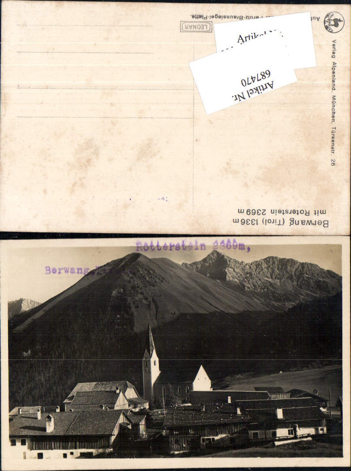 Alte Ansichtskarte – Old Postcard
