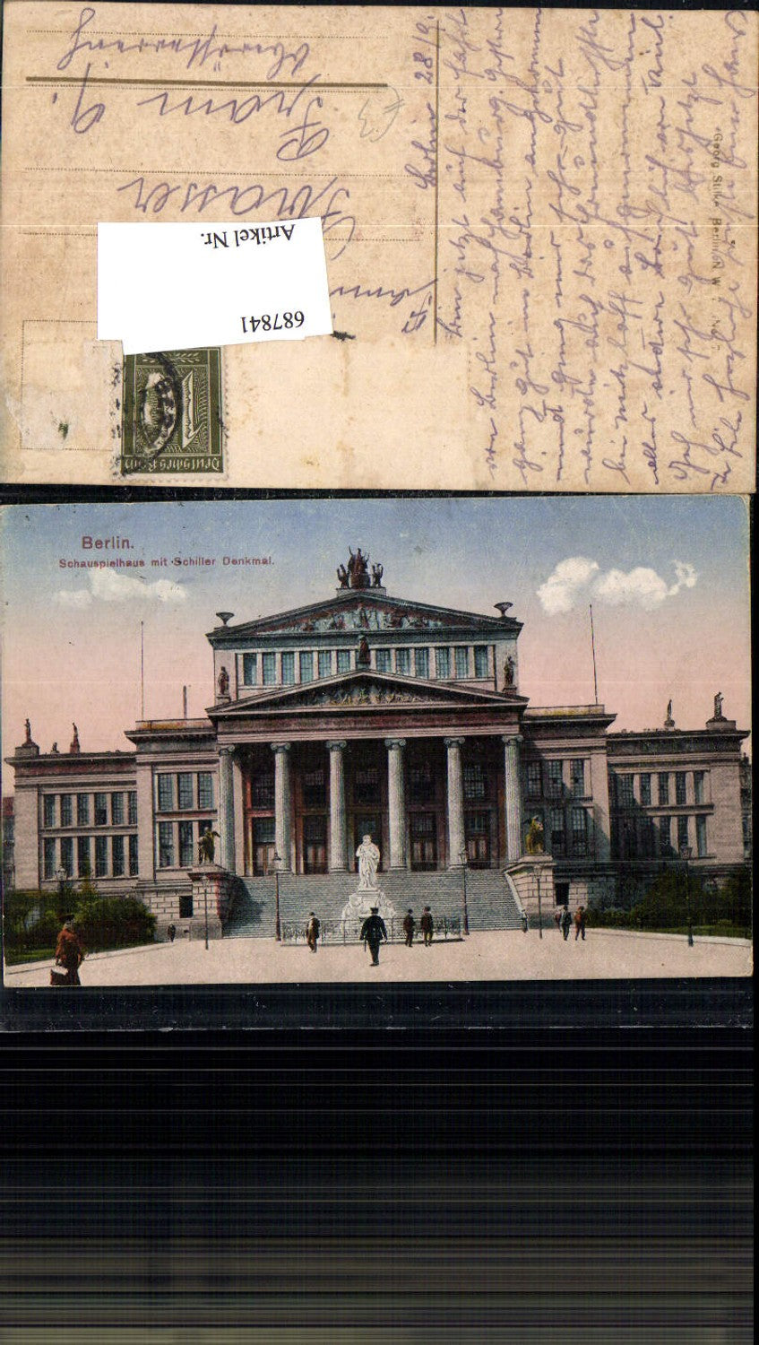 687841 Berlin Schauspielhaus Theater Schiller Denkmal gel.n. Pram Ried im Innkreis