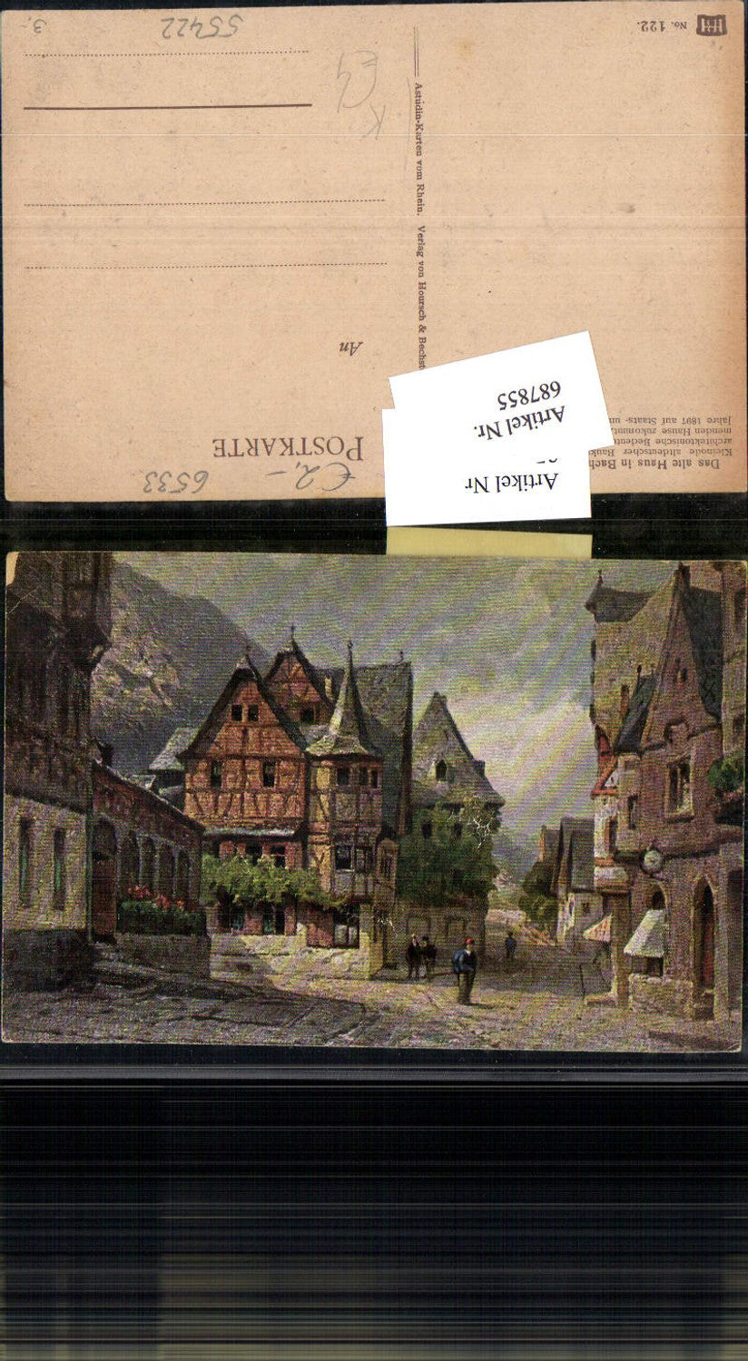 687855 Künstler AK N. Astudin Bacharach am Rhein