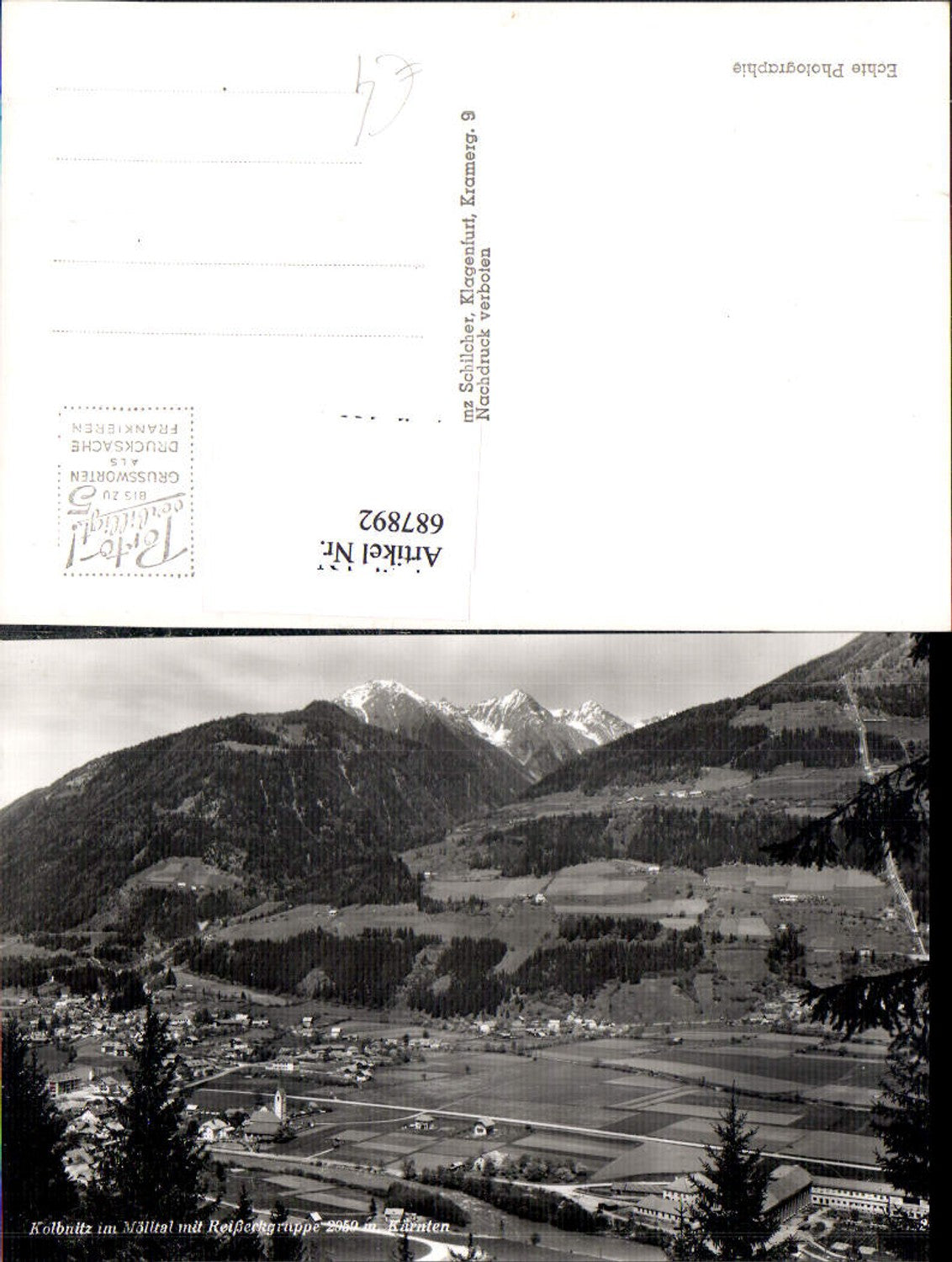 687892 Kolbnitz im Mölltal Tauernbahn