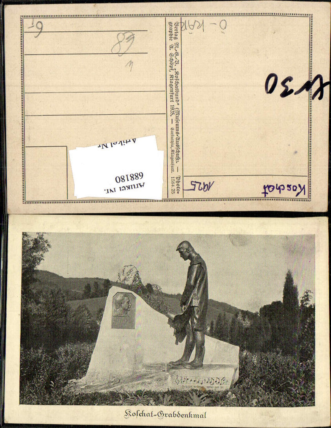 688180 Koschat Grabdenkmal Annabichl Klagenfurt