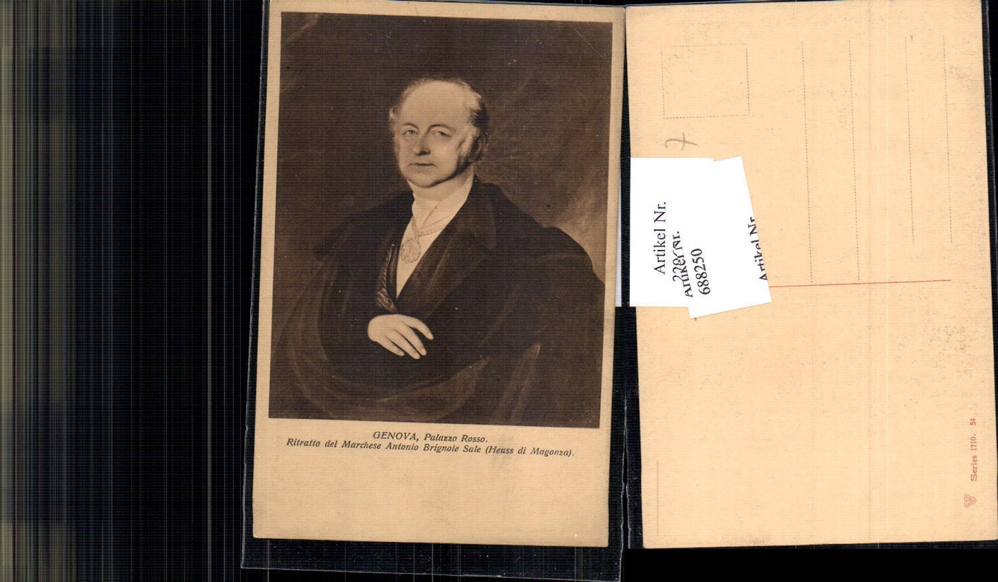 688250 Künstler AK genova Palazzo Rosso Antonio brignole Sale