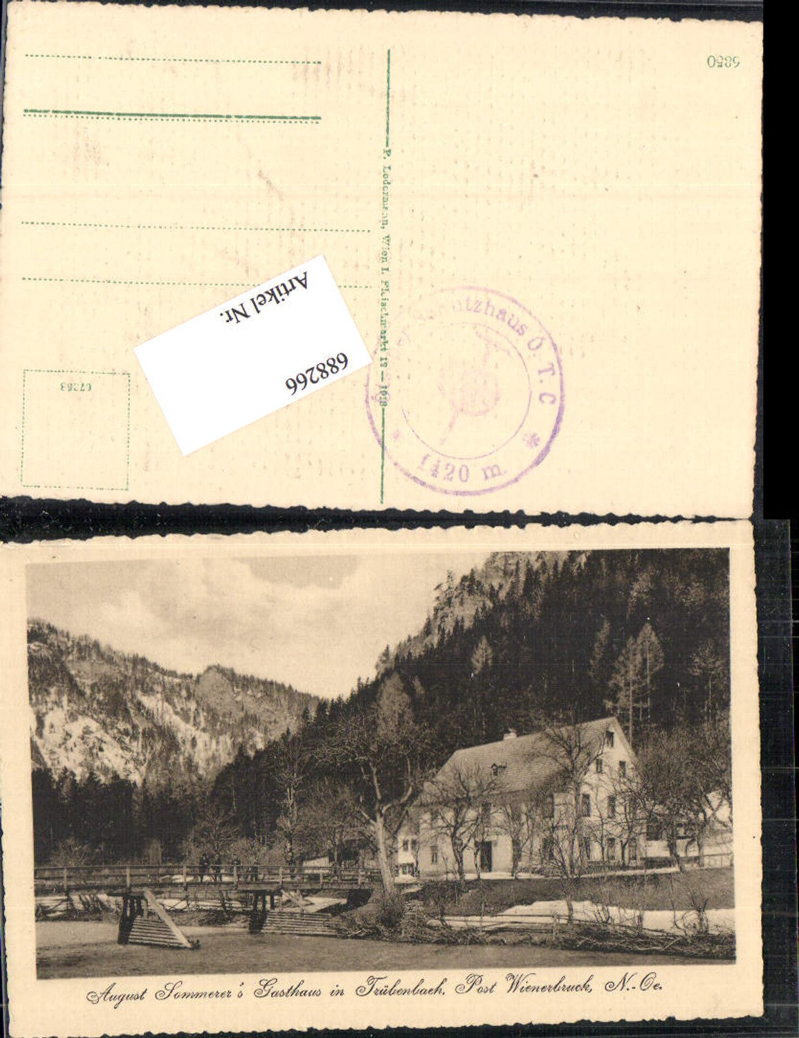 688266 Trübenbach bei Wienerbruck Puchenstuben Gasthaus Sommerer Kienberg Gaming