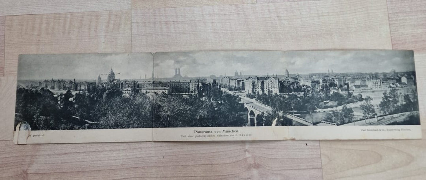 688334 Klapp-AK 3 tlg. München n. Aufnahme v. G. Häusler pub Carl Reidelbach