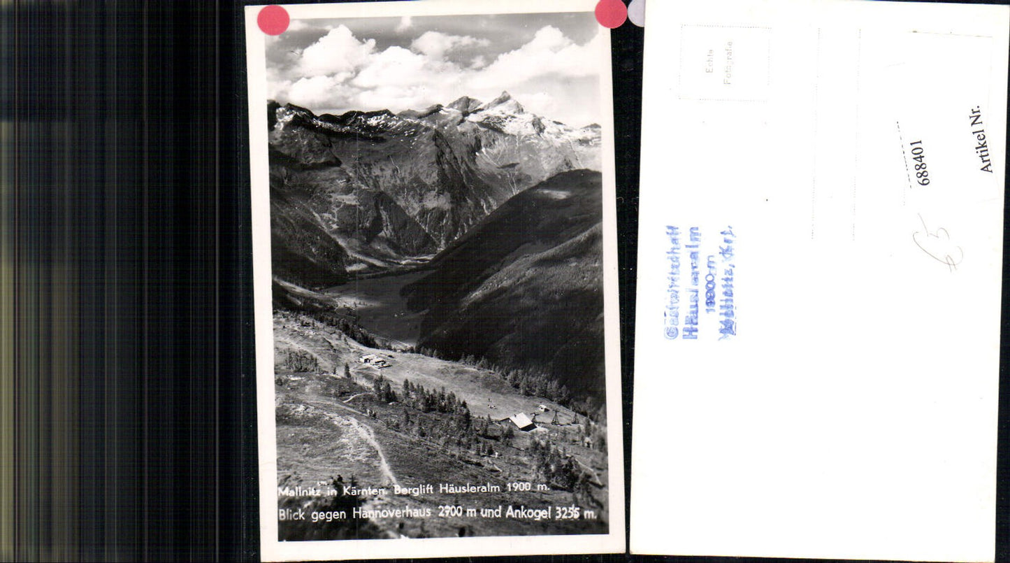 688401 Berglift Häusleralm Hannoverhaus Mallnitz in Kärnten