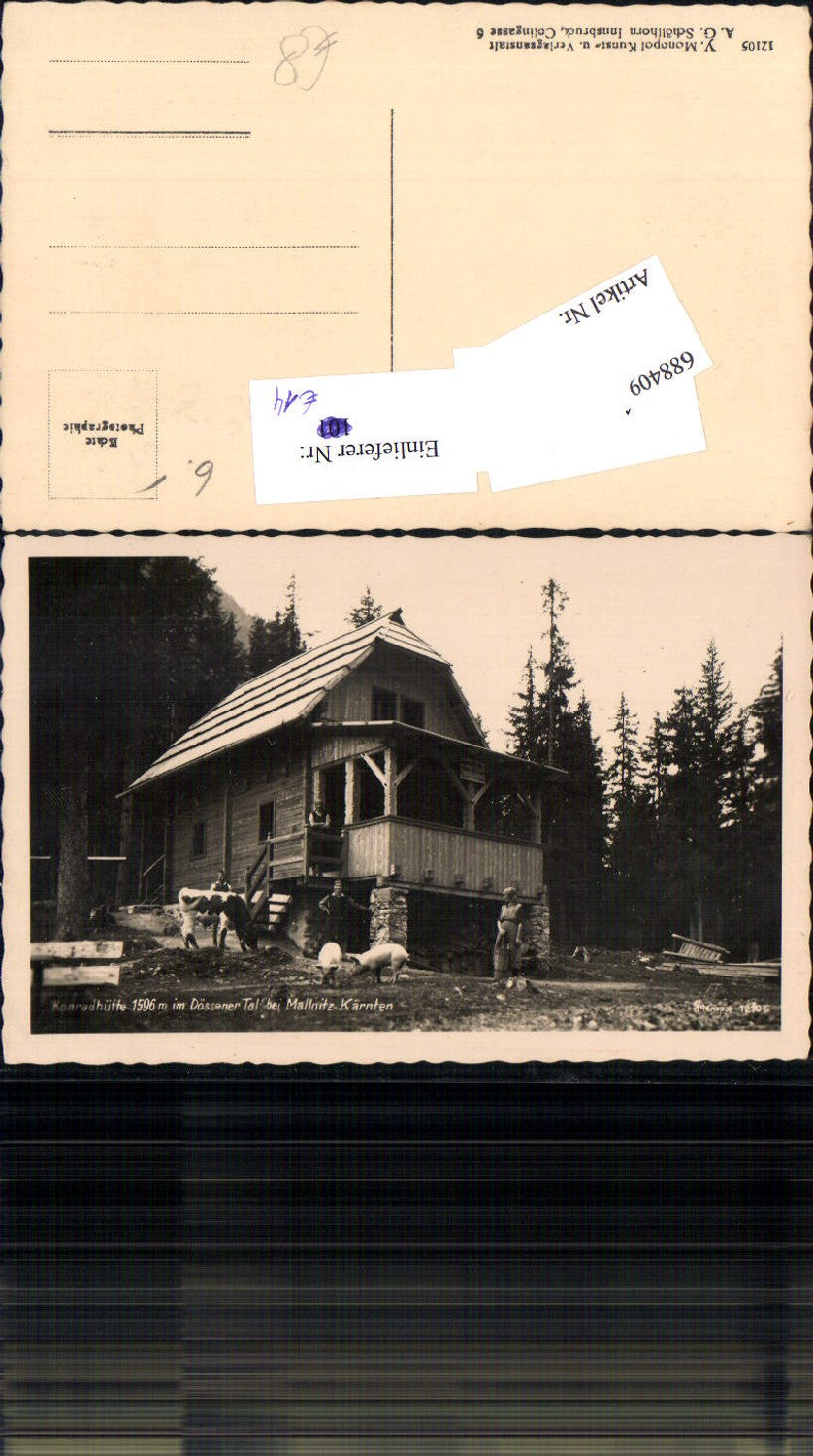 688409 Konradhütte Dössener Tal Mallnitz in Kärnten Dösental