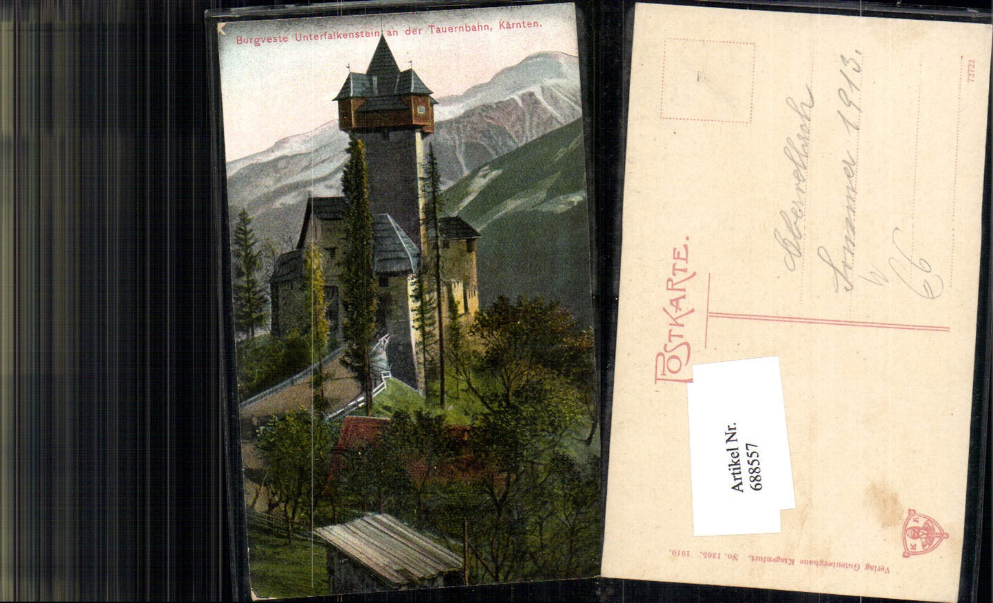 688557 Burgveste Unterfalkenstein a.d. Tauernbahn Obervellach
