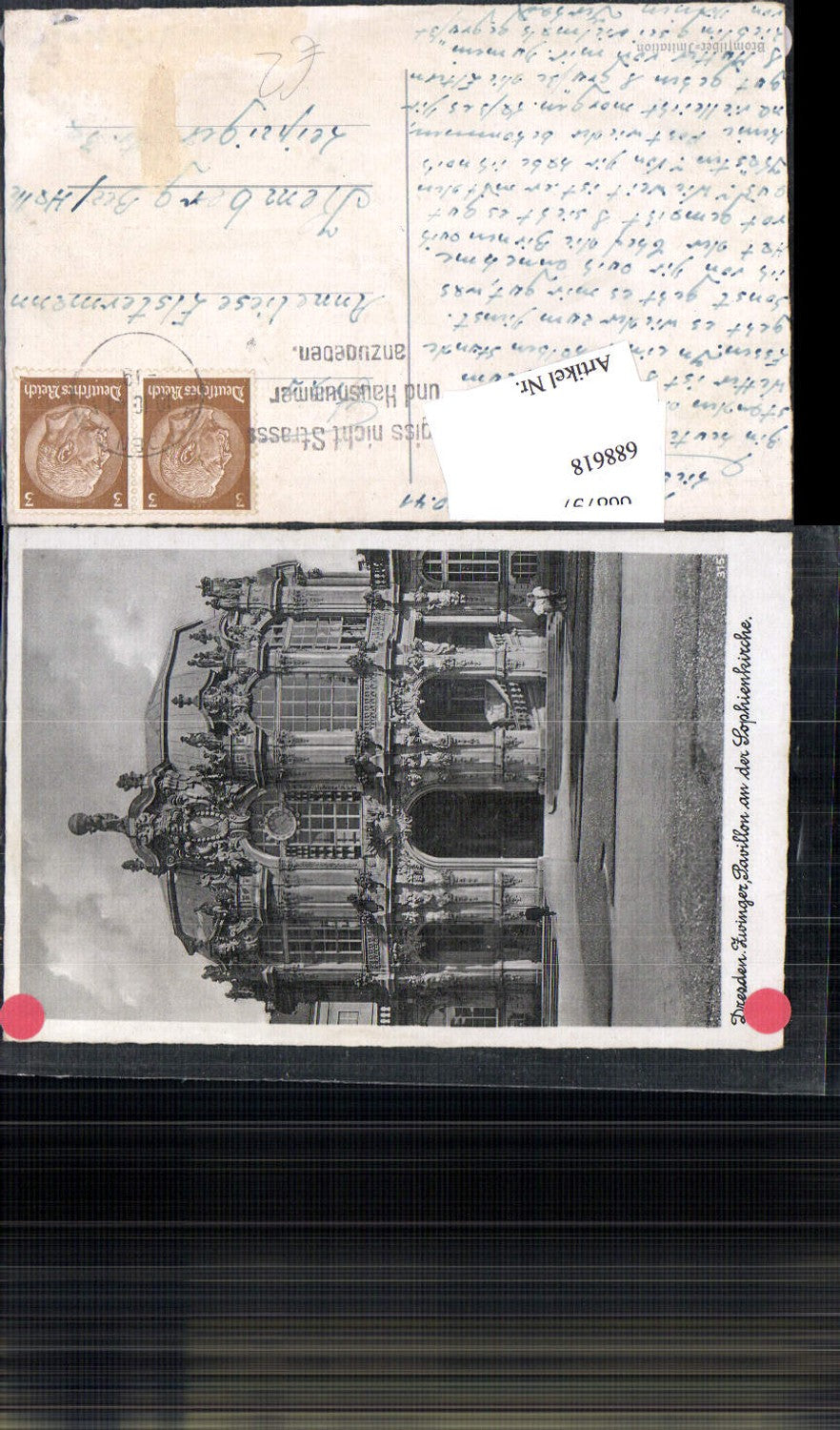 688618 Dresden Schloss Zwinger gel. Kemberg