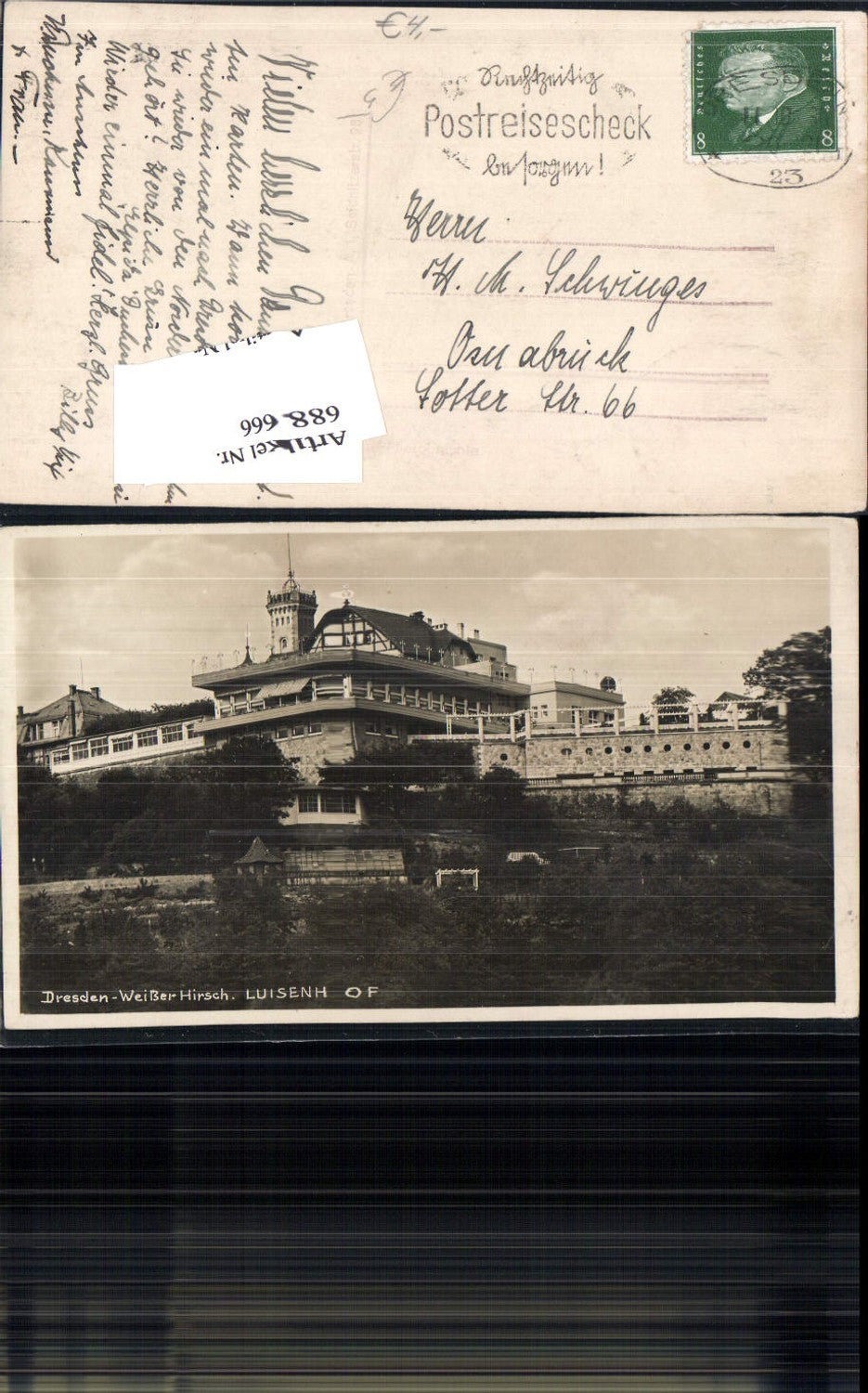688666 Dresden Loschwitz Weisser Hirsch Luisenhof