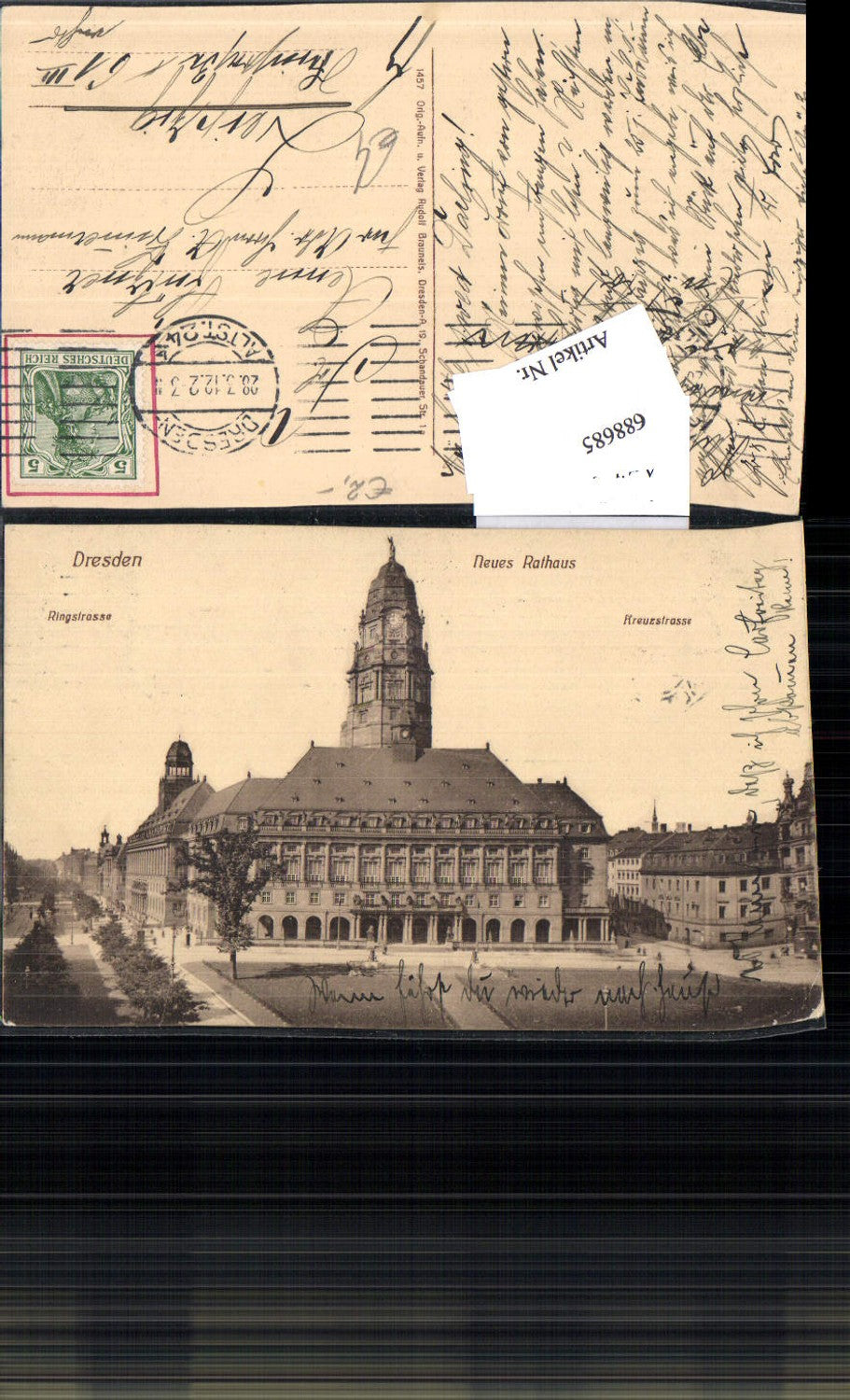 688685 Dresden Altstadt Neues Rathaus