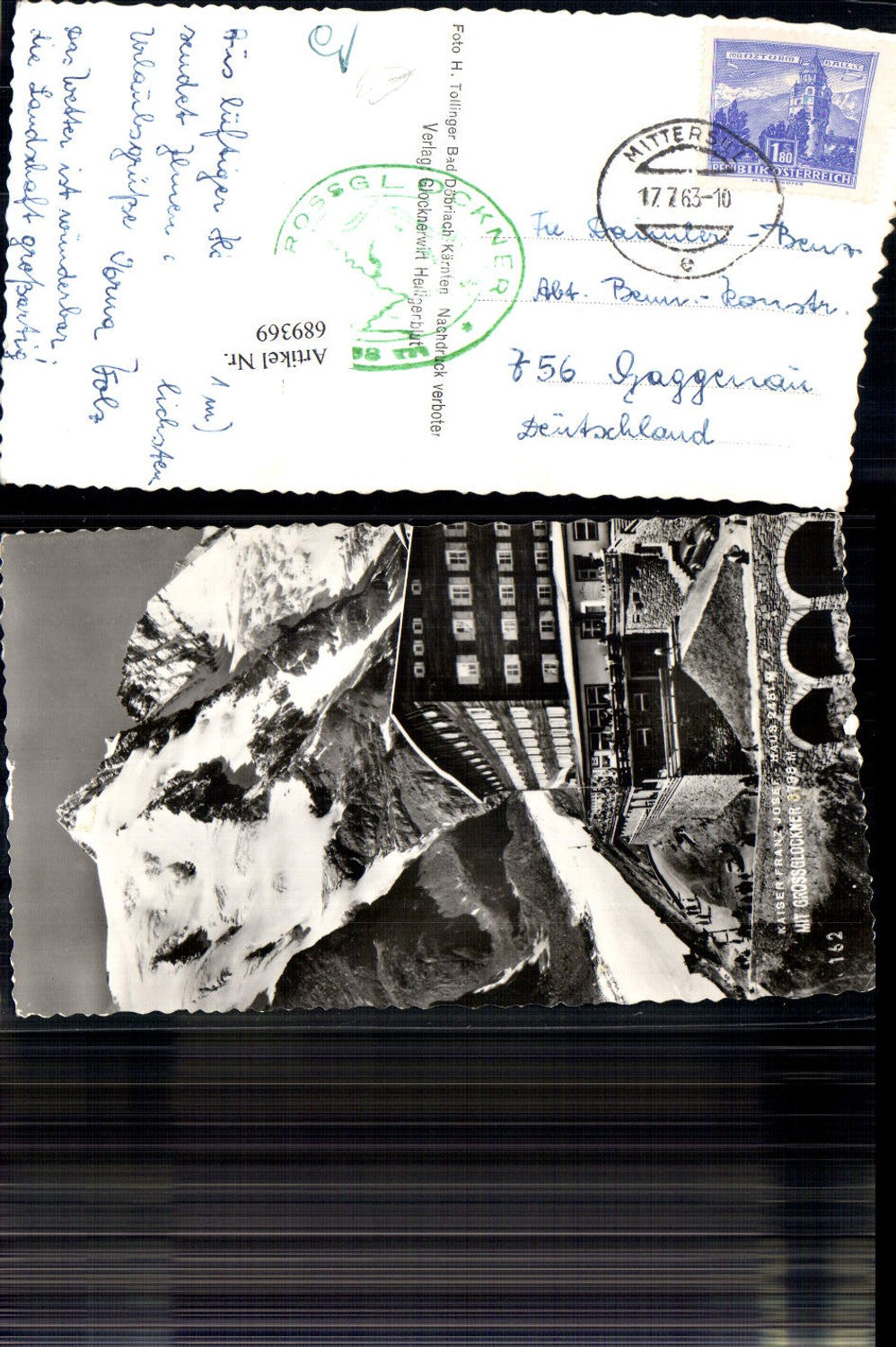 689369 Grossglockner Kaiser Franzjosef Haus Johannisberg