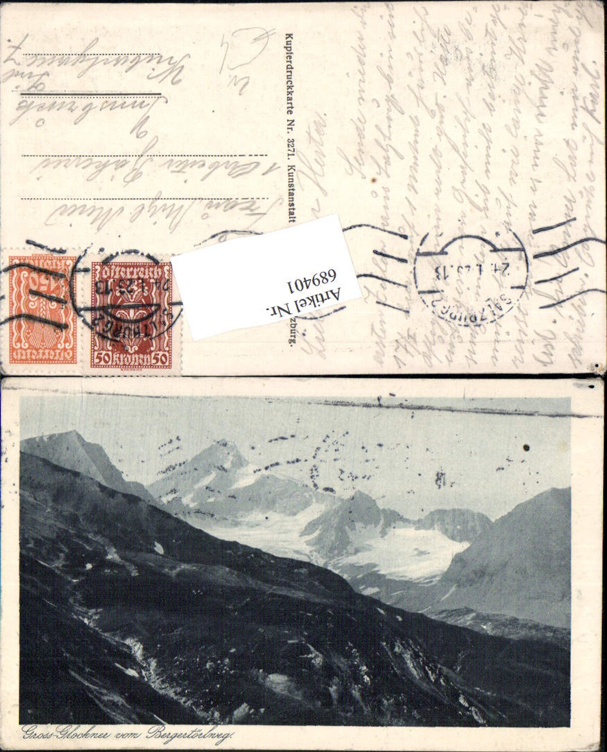 689401 Grossglockner Bezirk Spittal an der Drau Kals Bergtörlweg