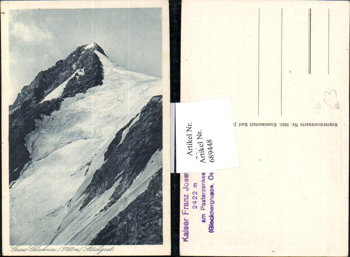 689448 Grossglockner Hochalpenstrasse Heiligenblut Kals Stüdlgrat