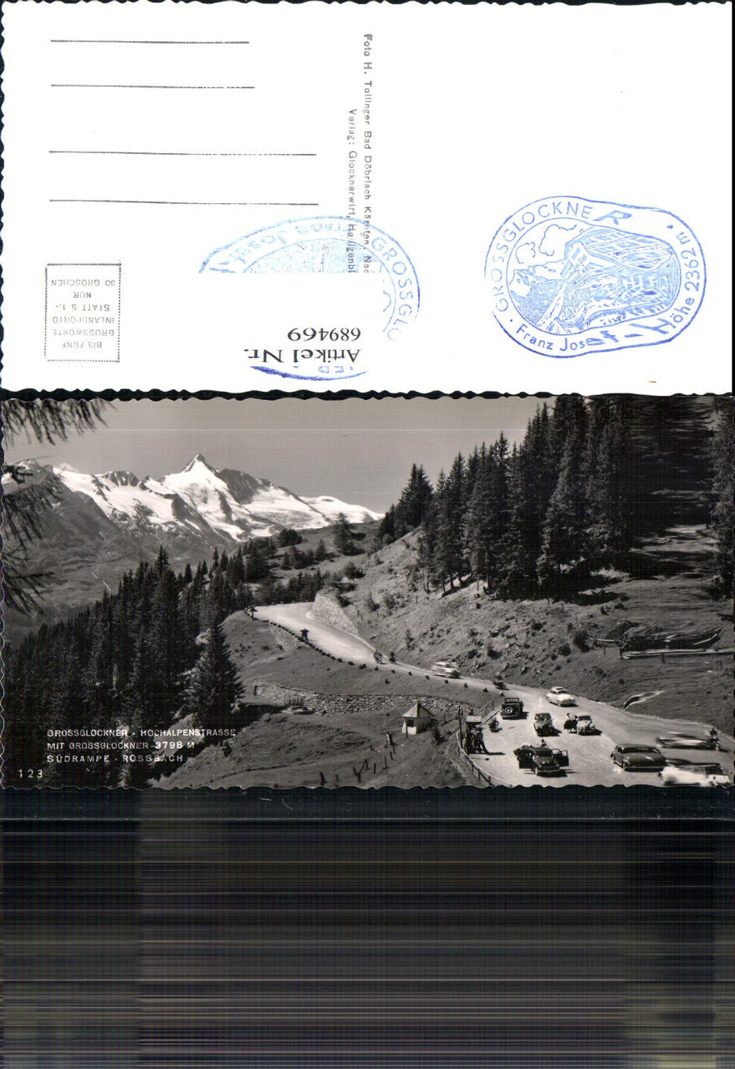 689469 Grossglockner Hochalpenstrasse Heiligenblut Südrampe Rossbach VW Käfer Auto