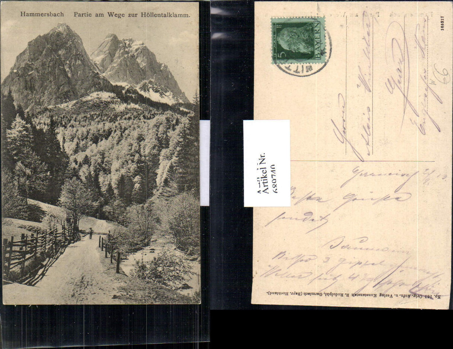 689740 Hammersbach Partie am Weg Höllentalklamm Grainau Garmisch Partenkirchen
