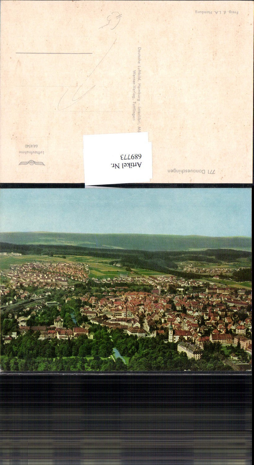 689773 Fliegeraufnahme Donaueschingen