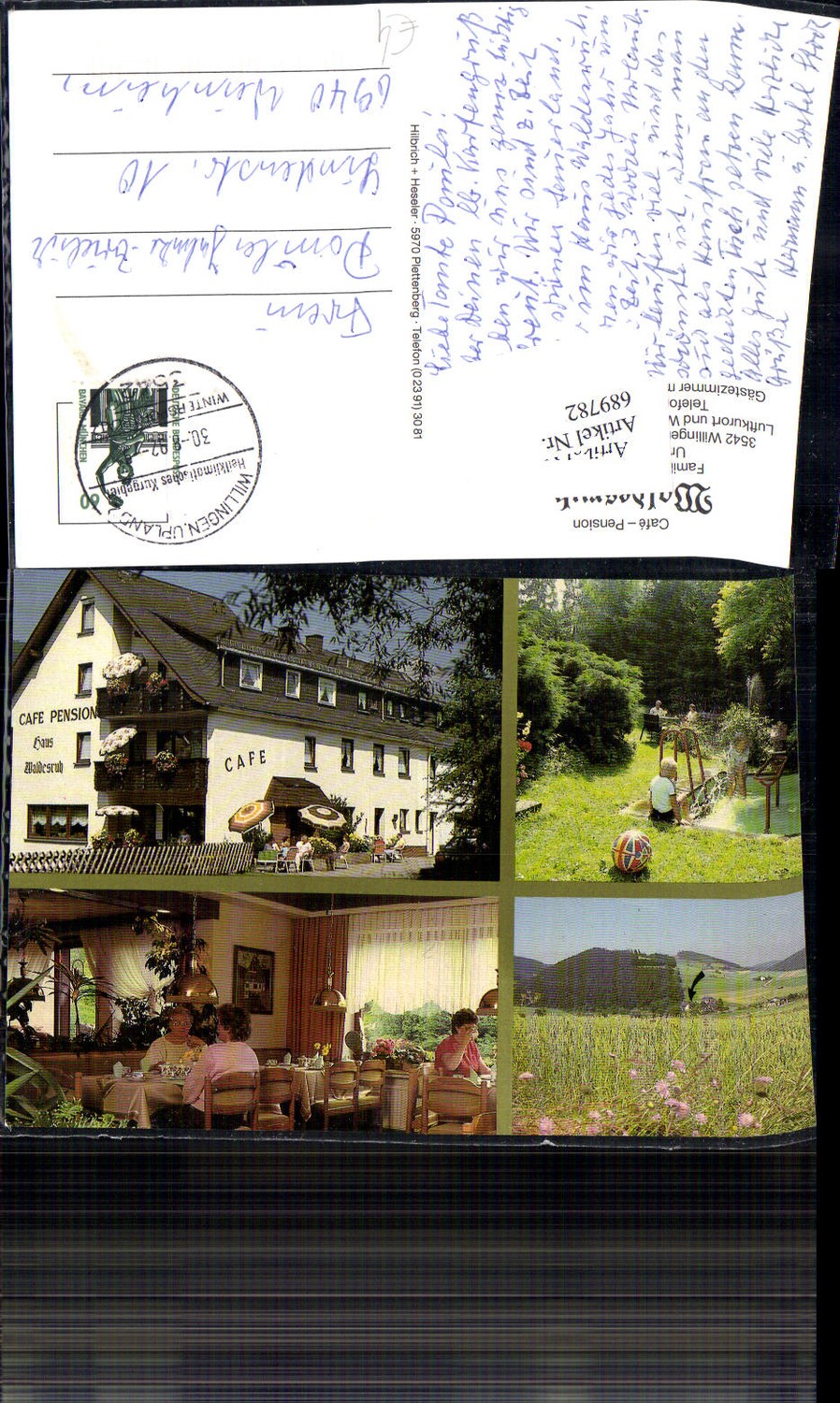 689782 Willingen Schwalefeld Sauerland Cafe Pension Waldesruh Upland