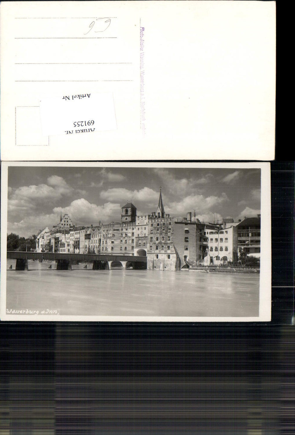 691255 Wasserburg am Inn Innpartie Burg Brücke