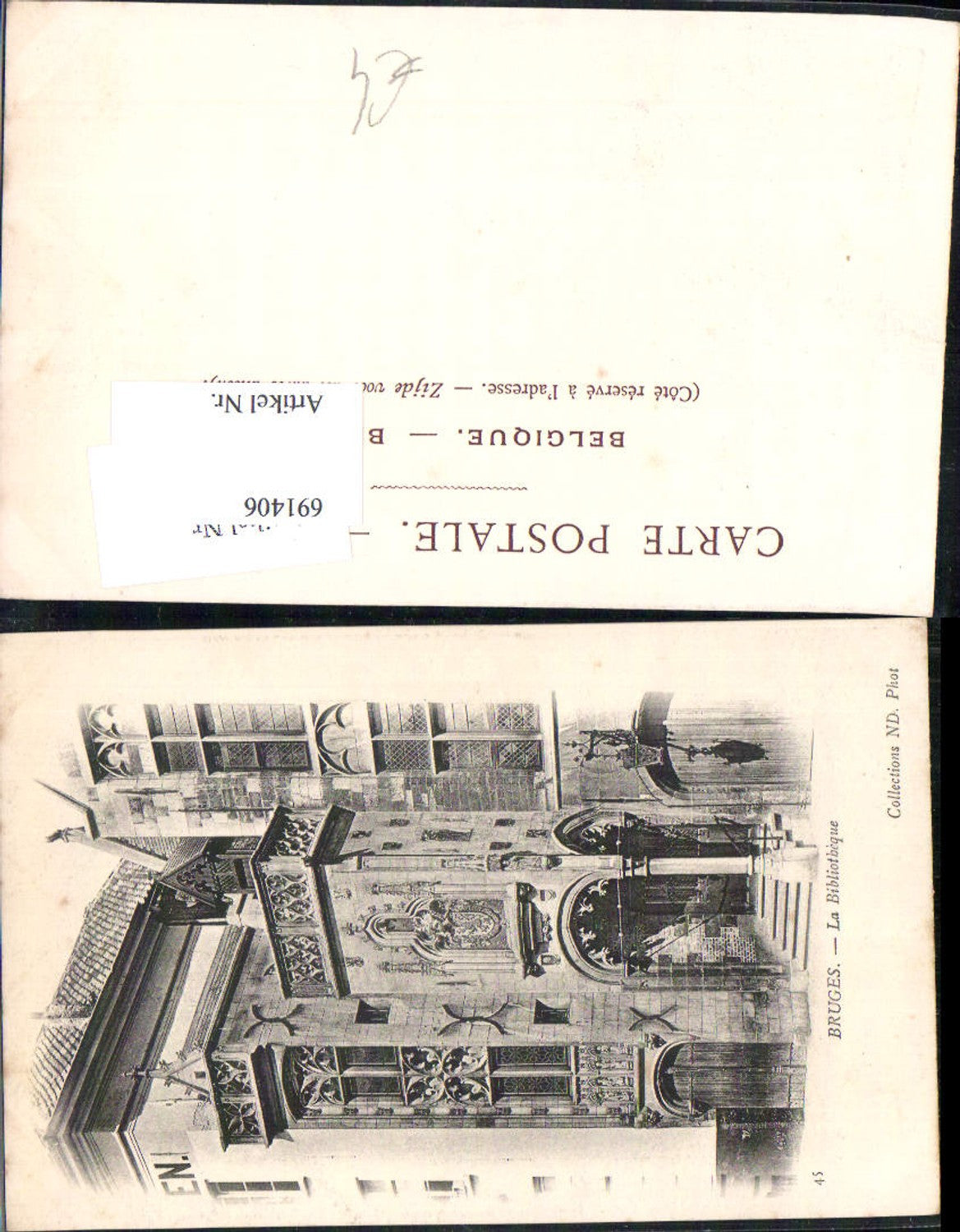 691406 Belgium Bruges Brugge Bibliothek Bibliotheque
