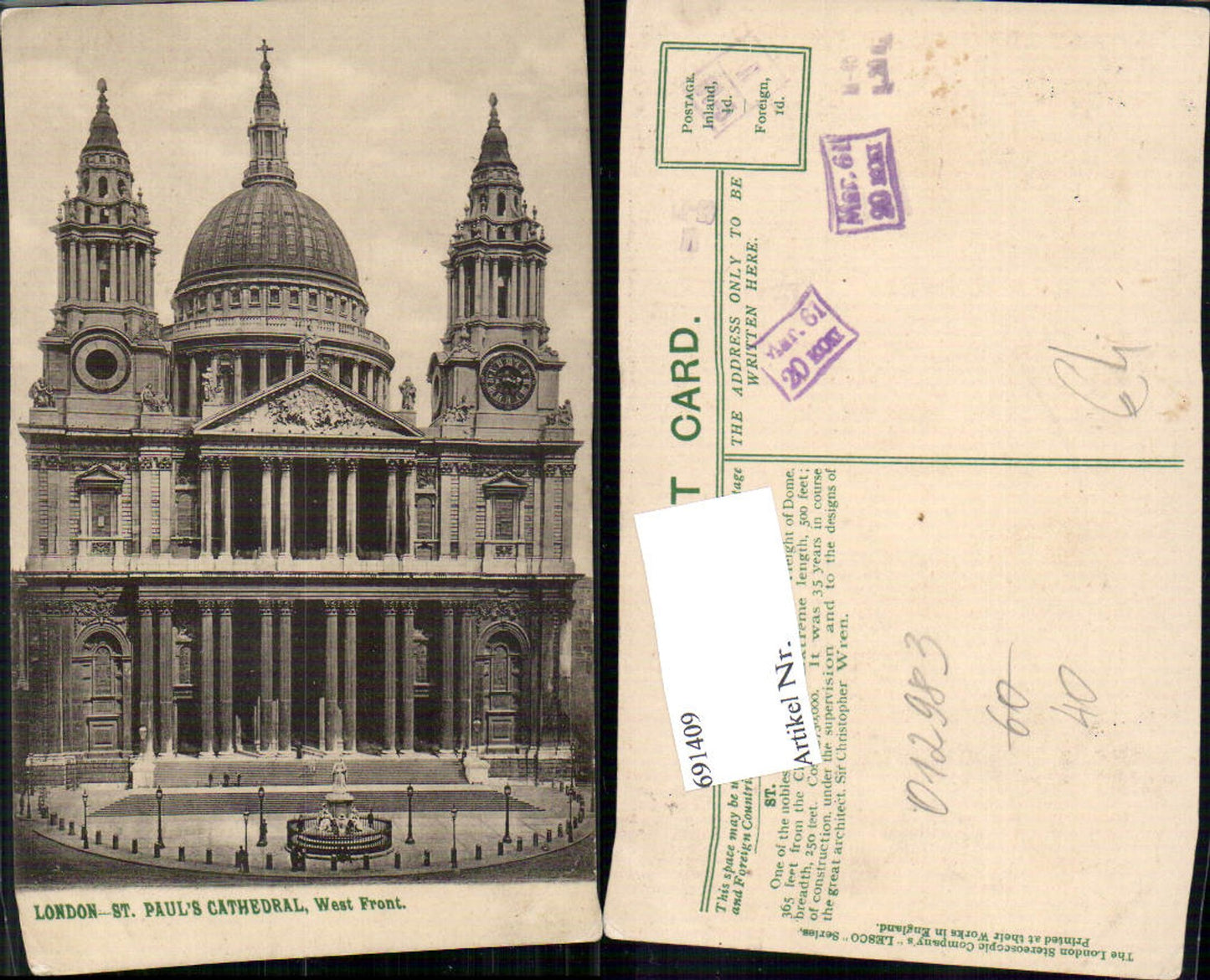 Alte Ansichtskarte – Old Postcard