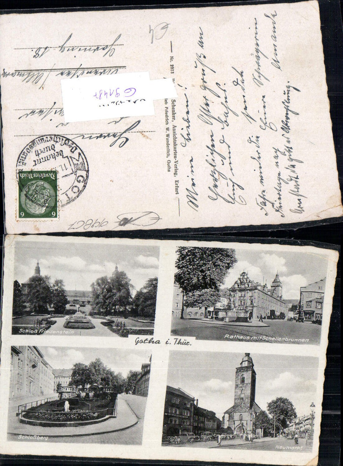 691487 Gotha in Thuringia, Schloßberg, Rathaus Neumarkt, Friedenstein, Arendsee, Altmark