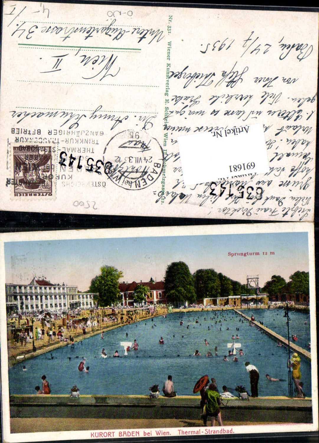 691681 Baden bei Wien Thermalbad Freibad Bad