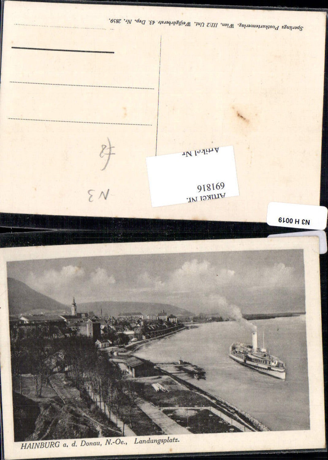 691816 Hainburg an der Donau Dampfer Schiff