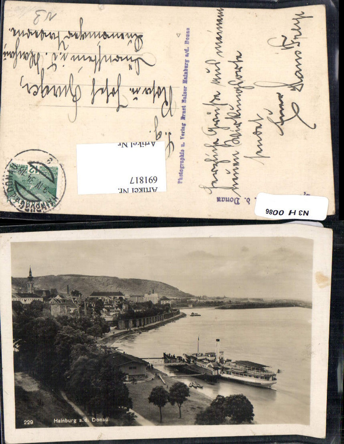 691817 Hainburg an der Donau Dampfer Habsburg Schiff Landungsplatz