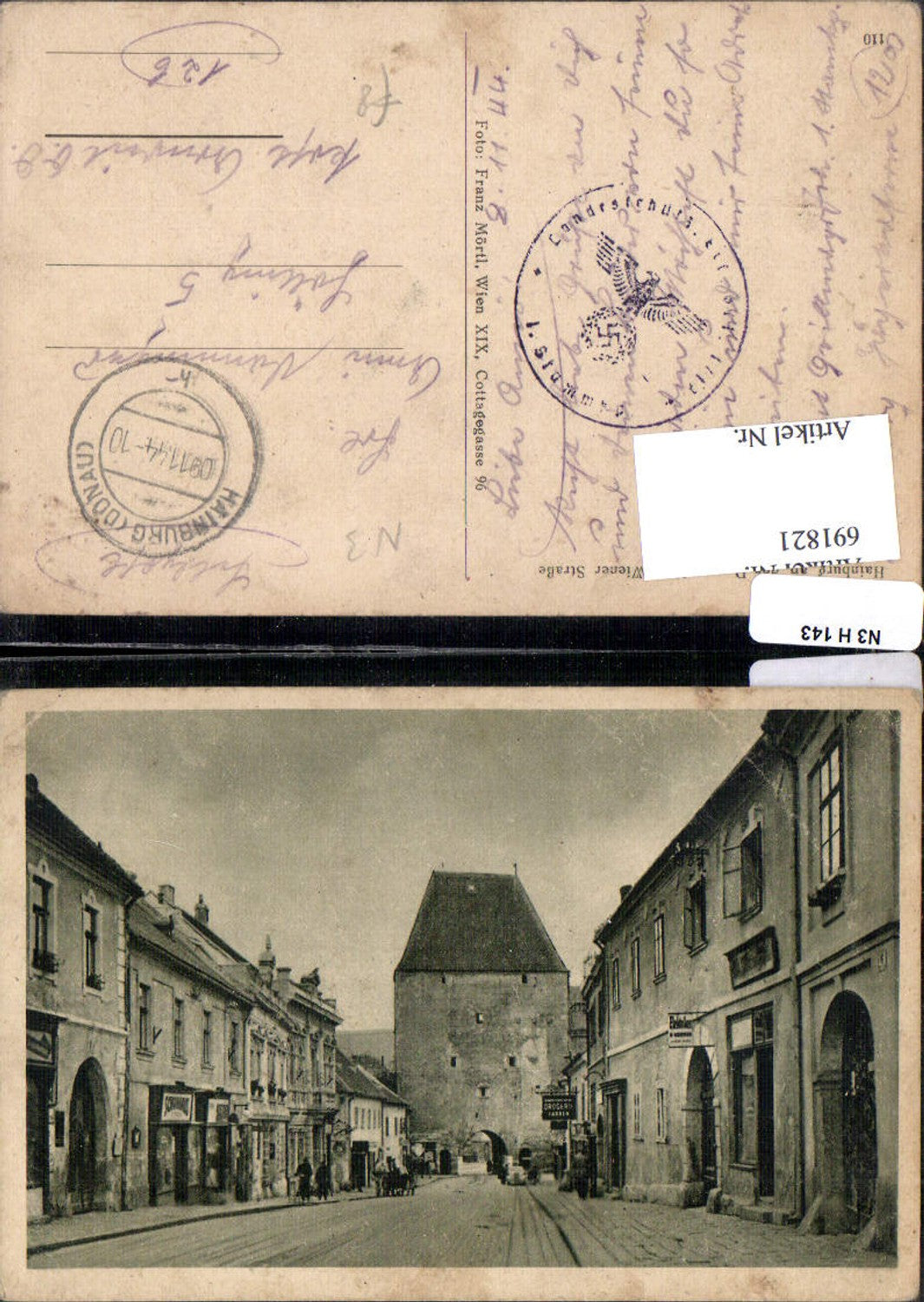 691821 Hainburg an der Donau Wienerstraße Feldpost Arnreit Hölling