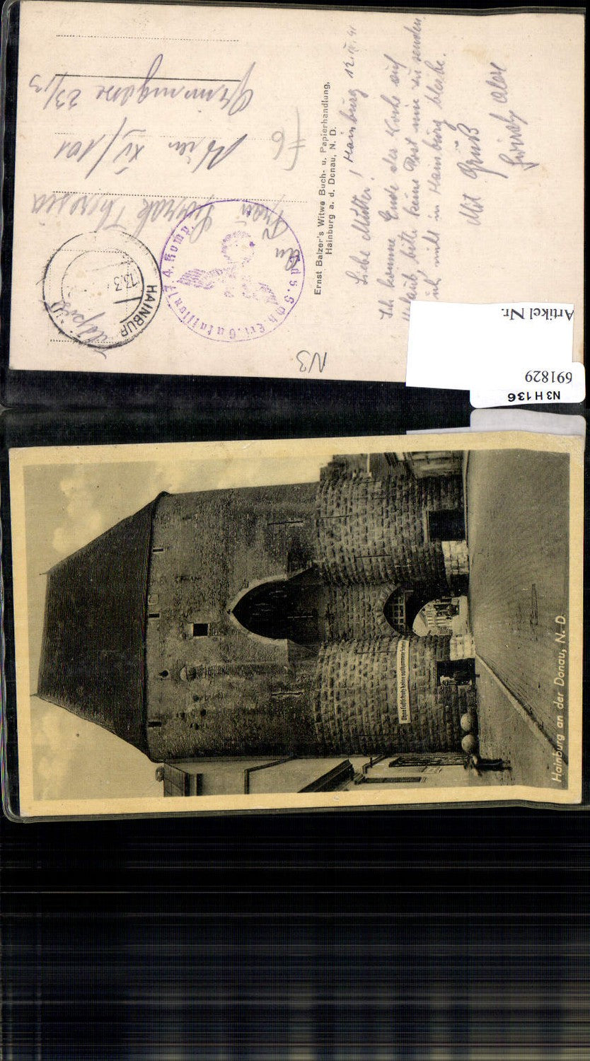 691829 Hainburg an der Donau Feldpost Wien Fünfhaus