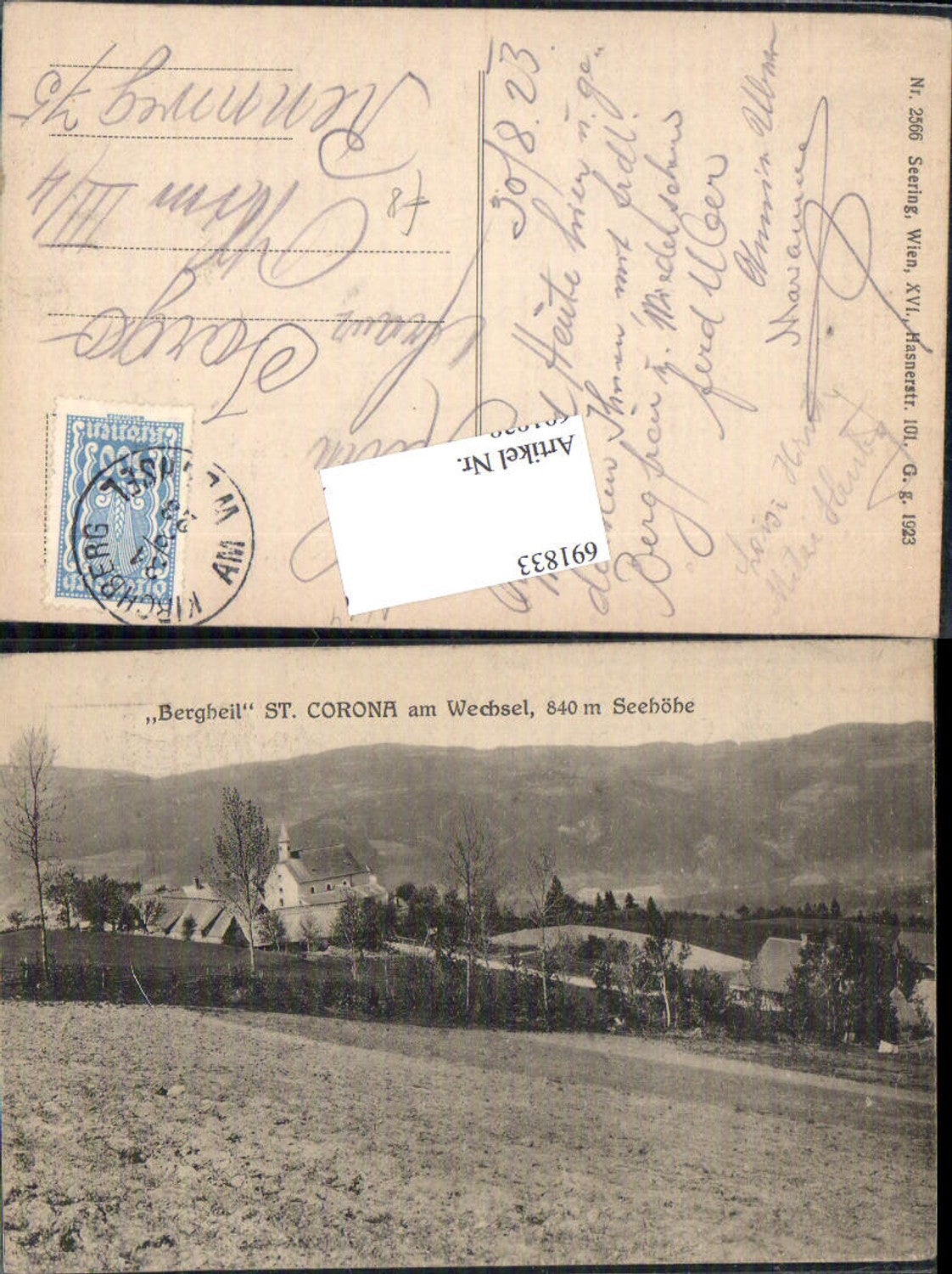 691833 St. Corona near Kirchberg am Wechsel