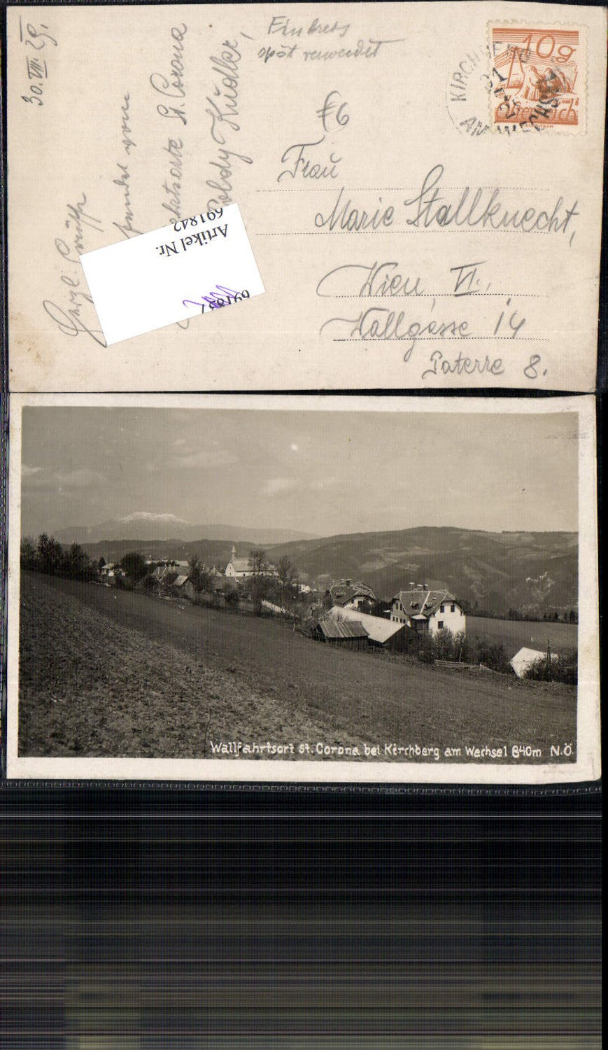 691842 St. Corona bei Kirchberg am Wechsel