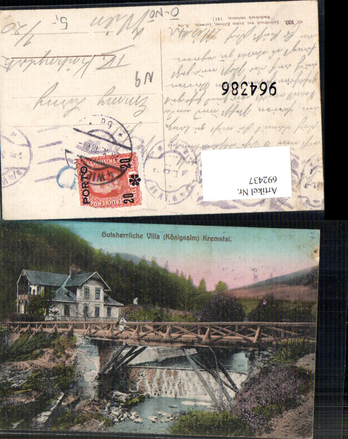 692437 Kremstal Gutsherrliche Villa Königsalm Senftenberg b. Krems