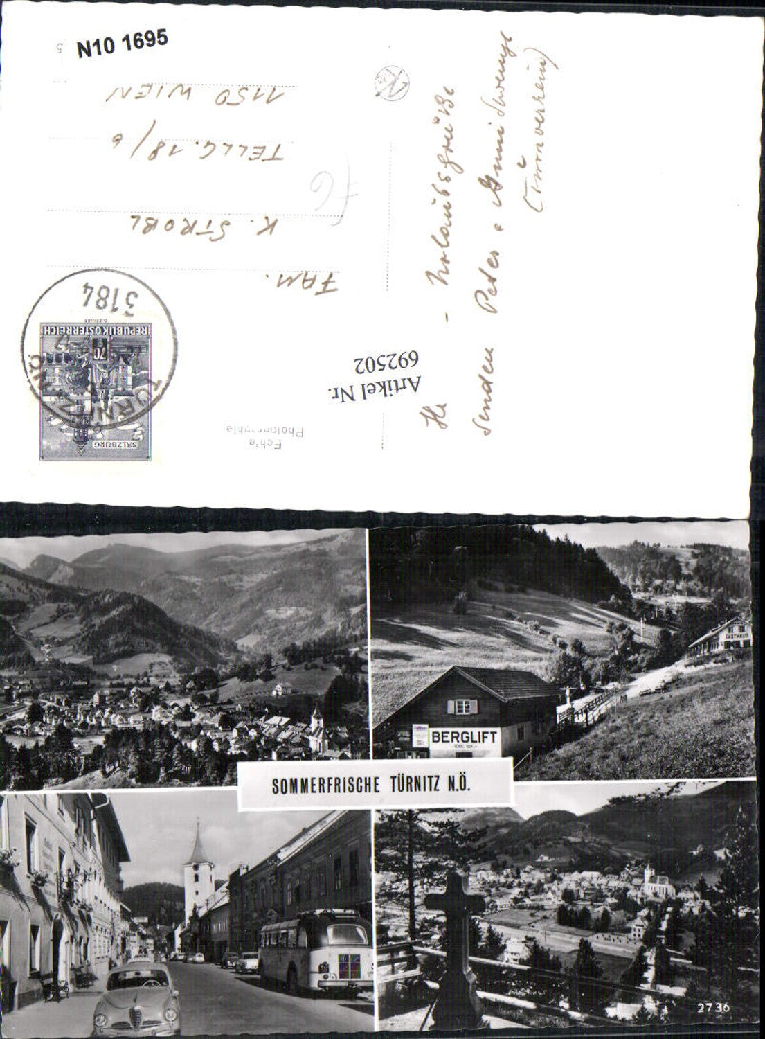 692502 Türnitz Bus Autobus Postbus Berglift