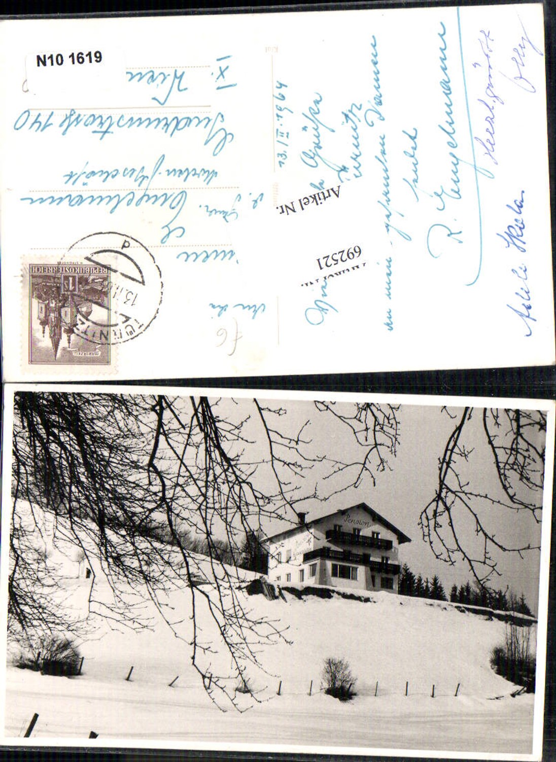 692521 seltene Foto-AK Türnitz Pension