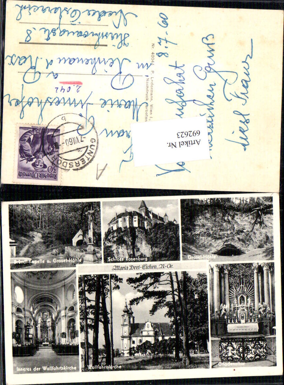 692623 Maria Dreieichen Drei Eichen Grasel Höhle Horn