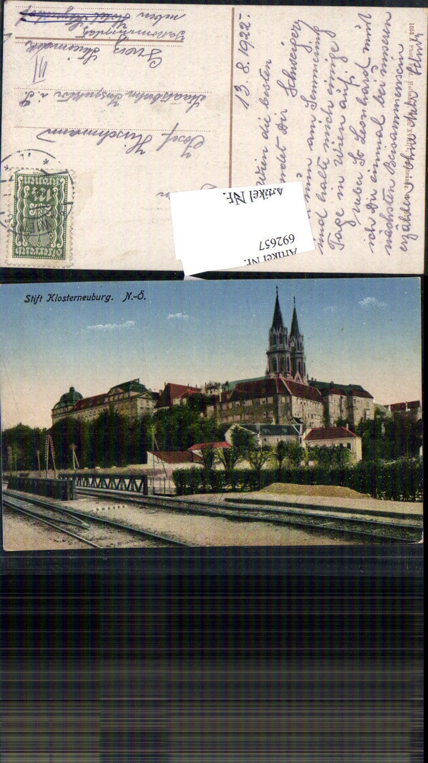 692657 Klosterneuburg Bahngleise um 1917