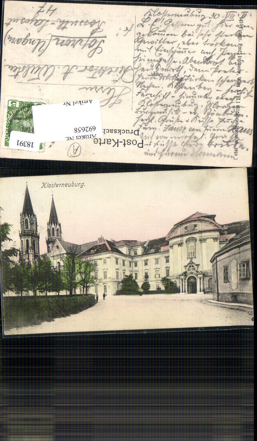 692658 Klosterneuburg Partie um 1910