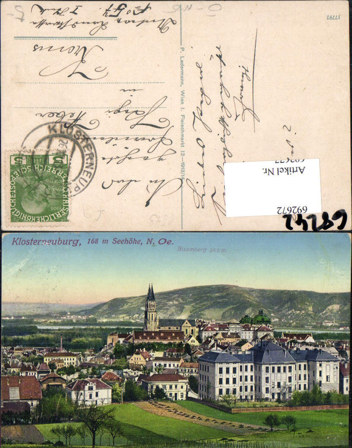 692672 Klosterneuburg m. Bisamberg Ortsrand pub Ledermann 17797