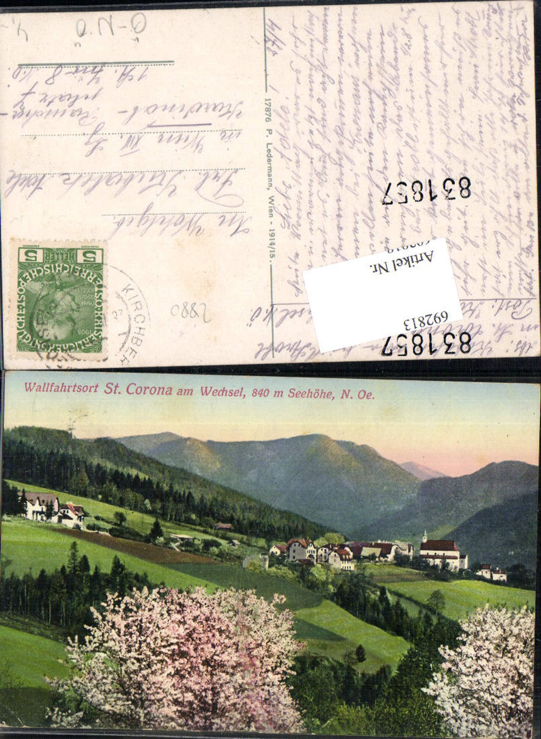 692813 St. Corona bei Kirchberg am Wechsel