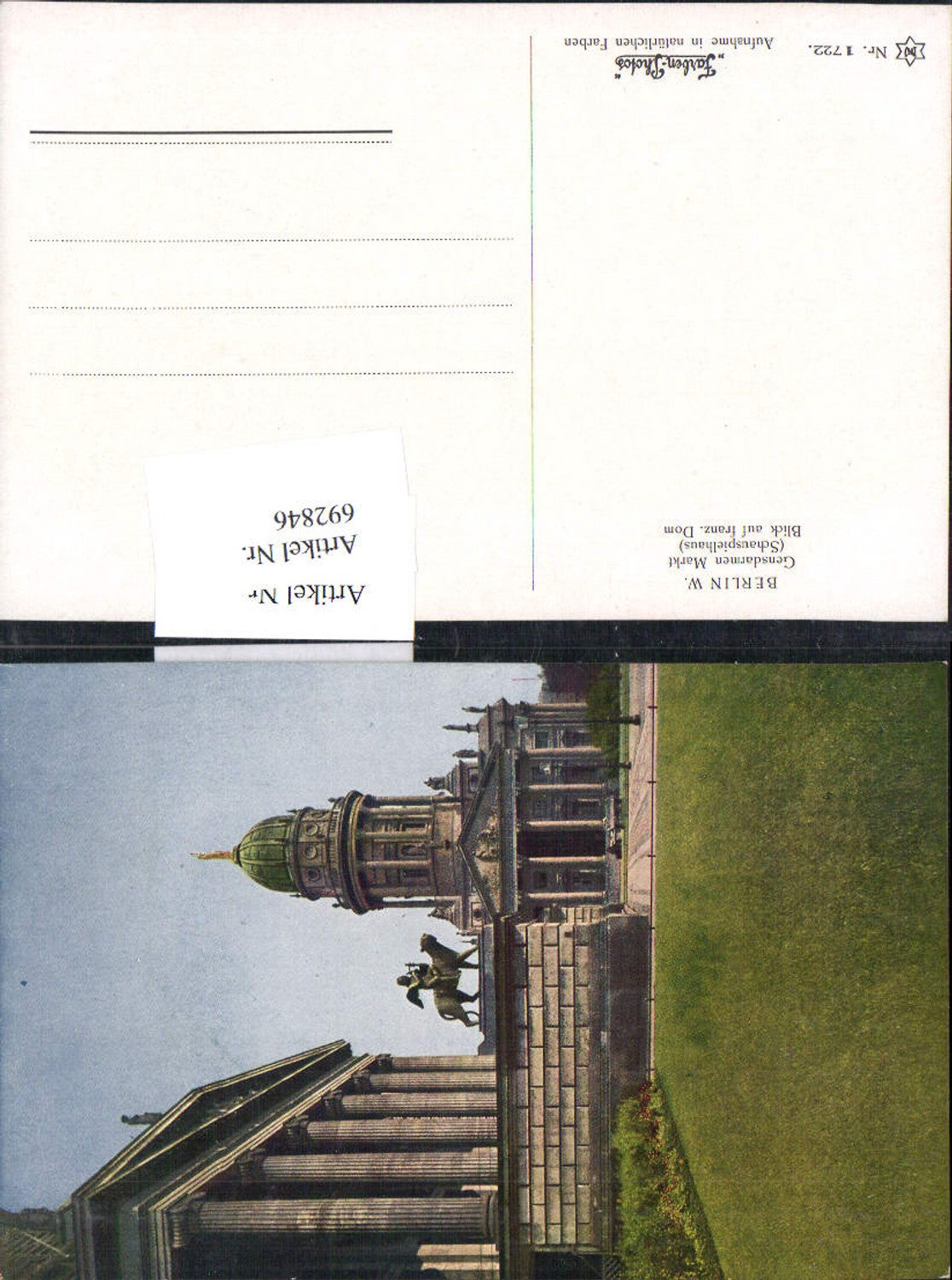 692846 Berlin Gensdarmen Markt Dom