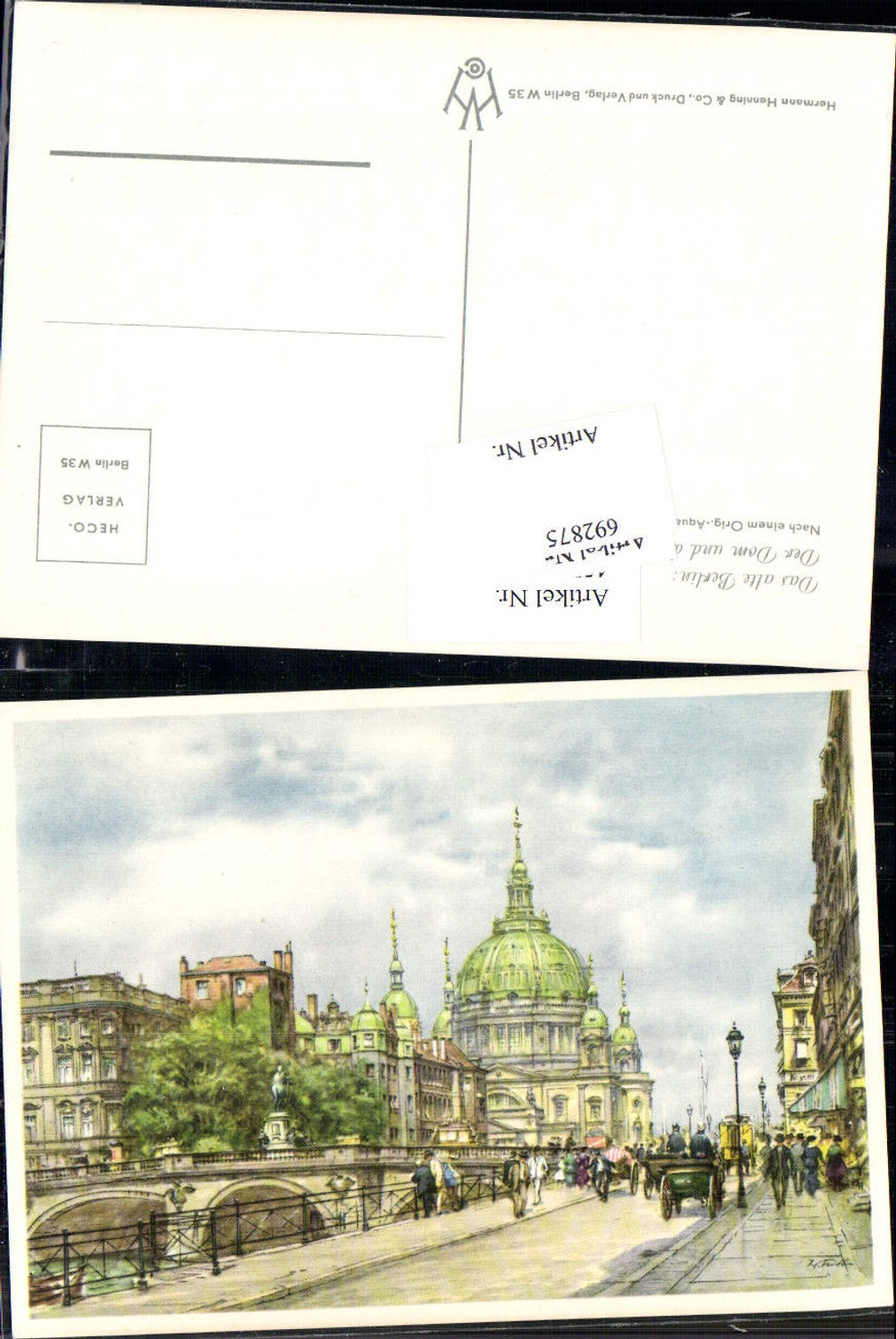 692875 Künstler AK Wolfgang Tritt Berlin Dom