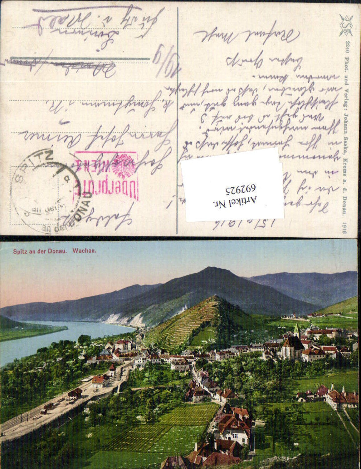 692925 Spitz an der Donau Wachau pub Johann Saska 2240