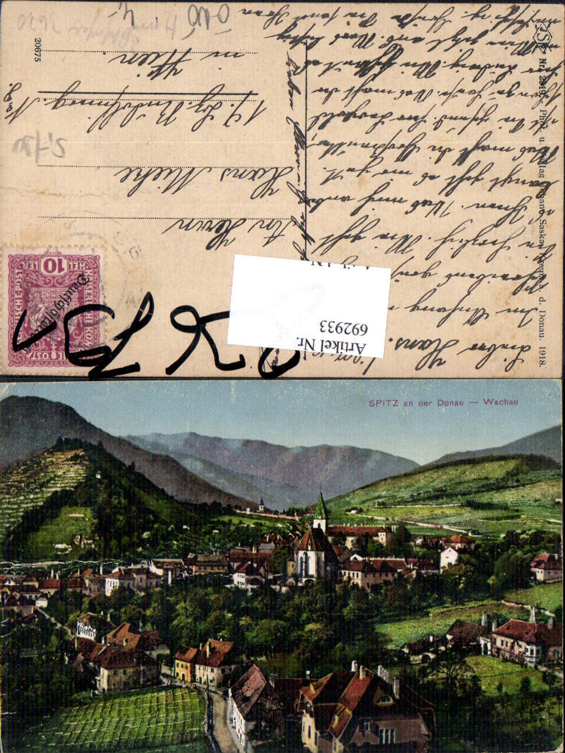 692933 Spitz an der Donau Wachau pub Johann Saska 2519