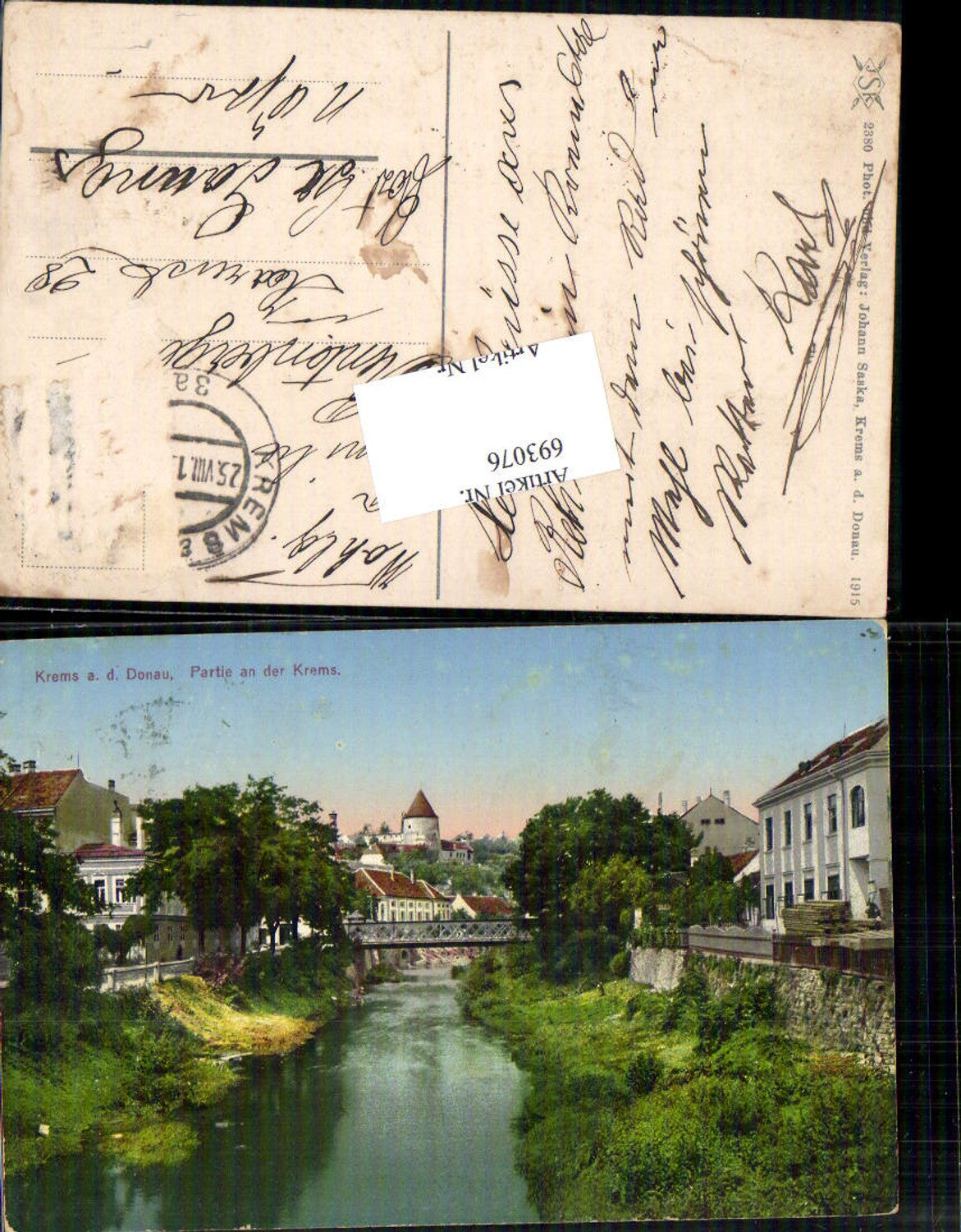 693076 Krems an der Donau Partie an der Krems pub Johan Saska 2380