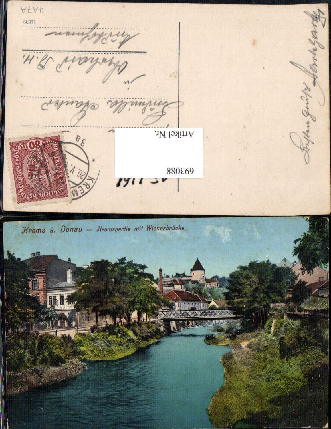 693088 Krems an der Donau Kremspartie gel Oberhaid Südböhmen