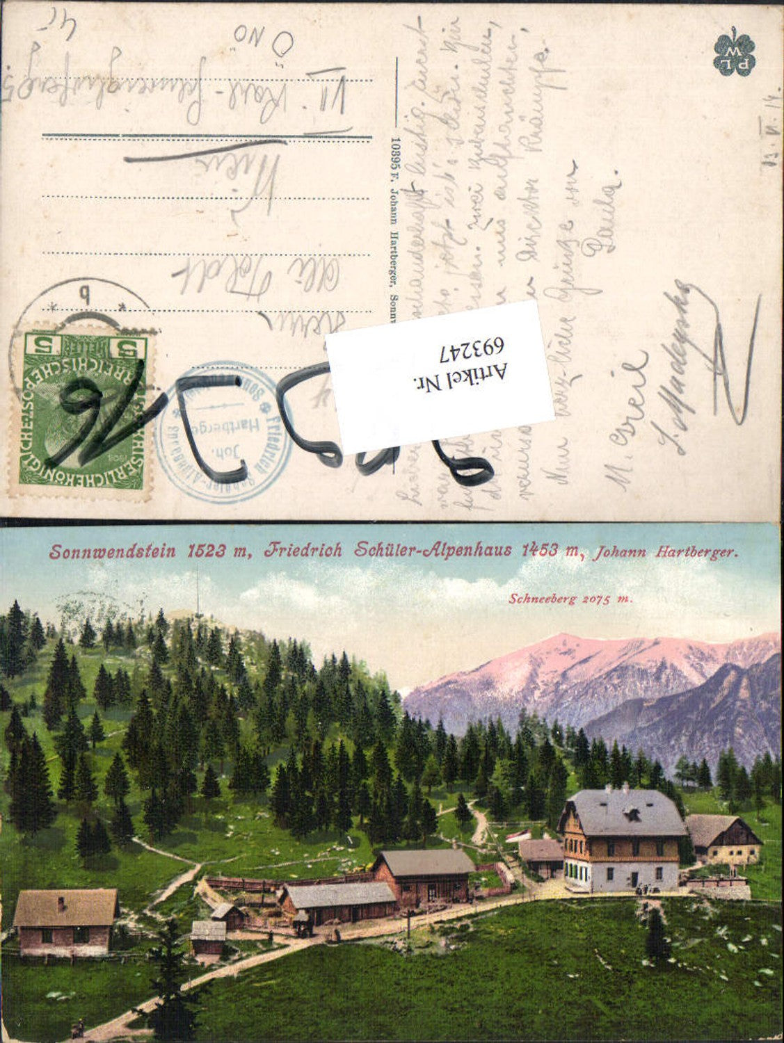 693247 Semmering Sonnwendstein Friedrich Schüler Alpenhaus