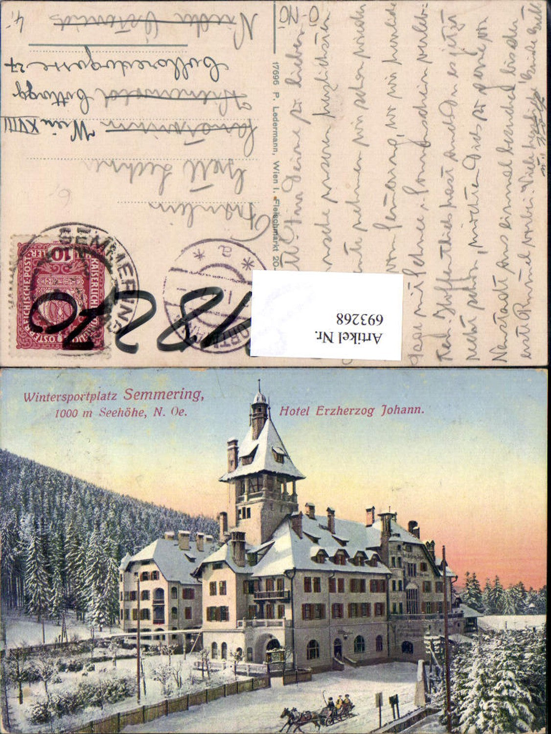 693268 Semmering Hotel Erzherzog Johann